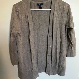 LIGHT BROWN/TAN GAP CARDIGAN